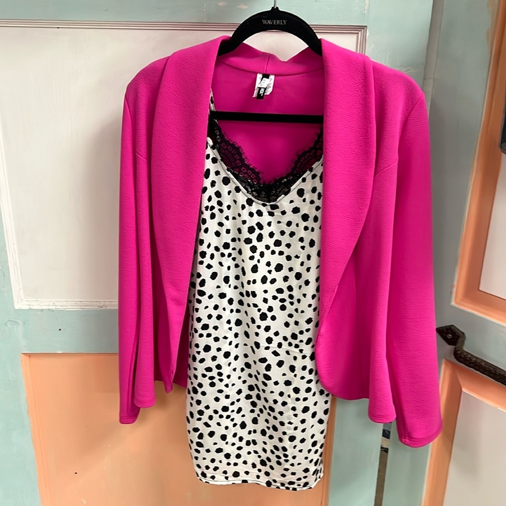 Hot pink jacket